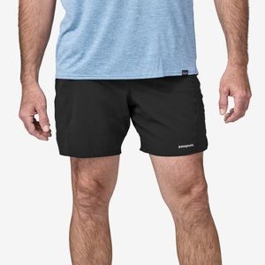 Patagonia Men's Large Strider Pro Shorts - 7" Inseam; Black Athletic Quick Dry